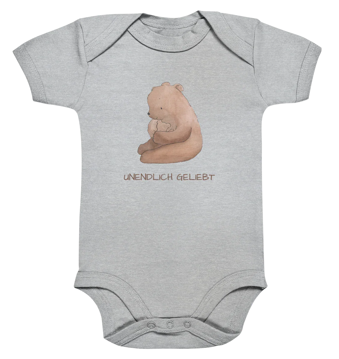 Unendlich geliebt - Organic Baby Bodysuit - wertvoll und geliebt 
