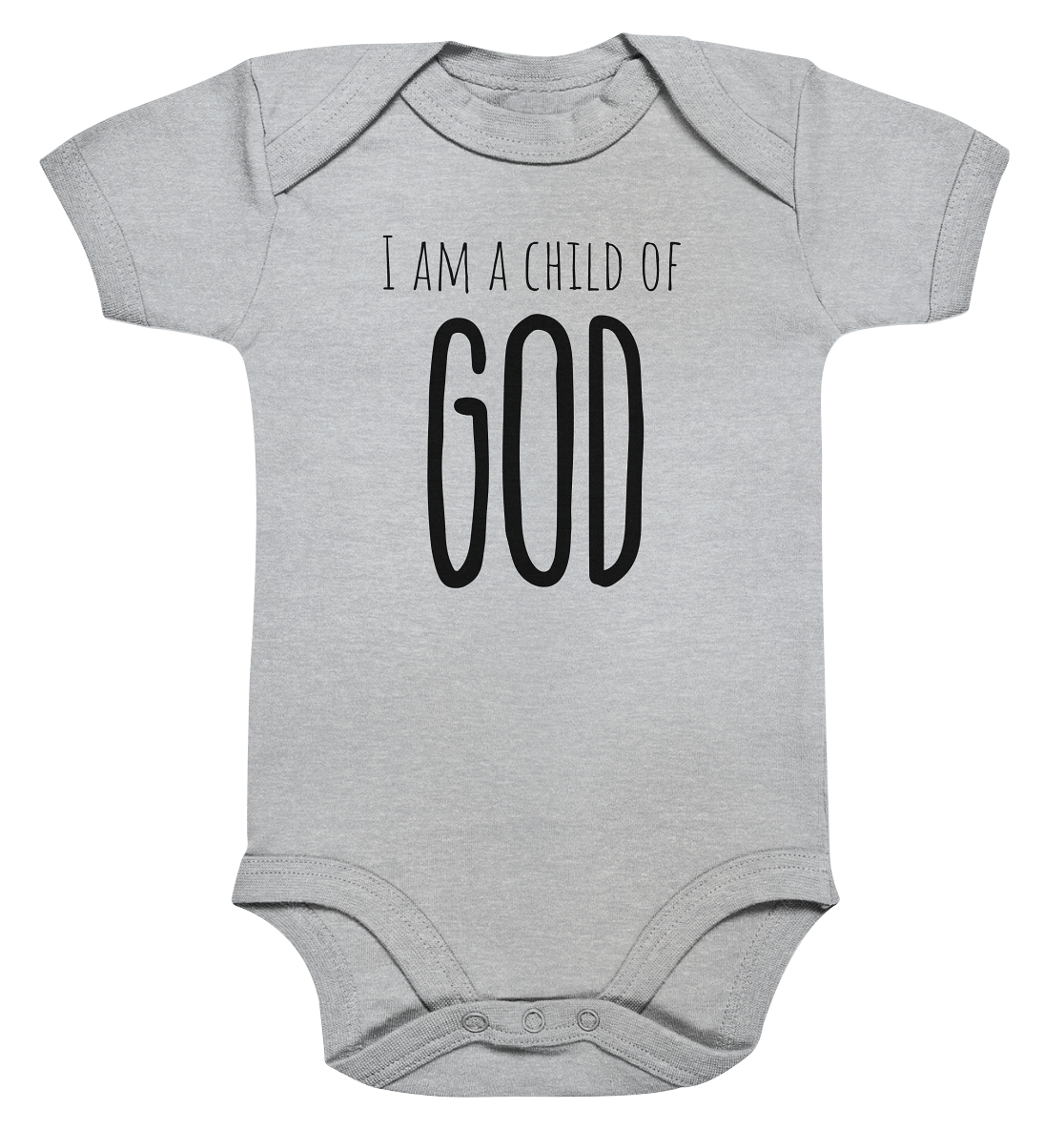 I am a child of God - Organic Baby Bodysuit - wertvoll und geliebt 