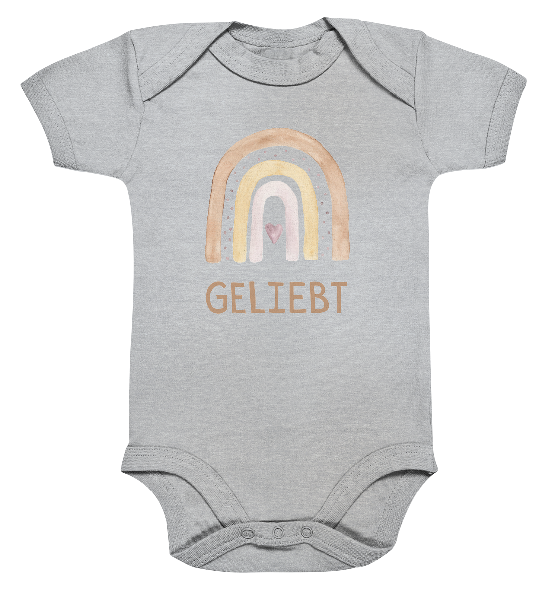 Geliebt Mädchen - Organic Baby Bodysuit - wertvoll und geliebt 
