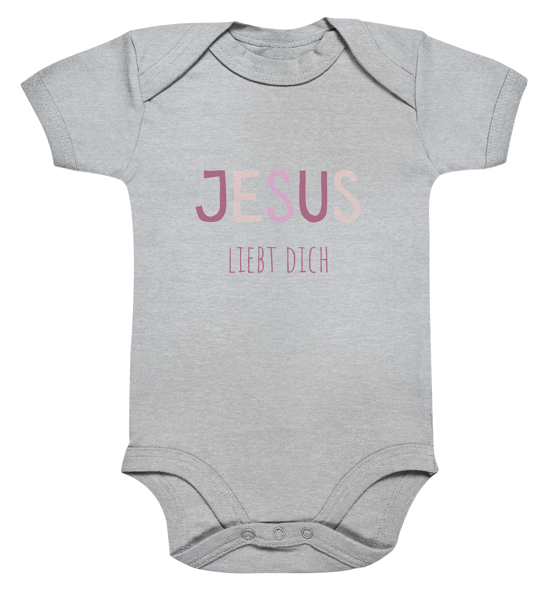 Jesus liebt dich Mädchen - Organic Baby Bodysuit - wertvoll und geliebt 