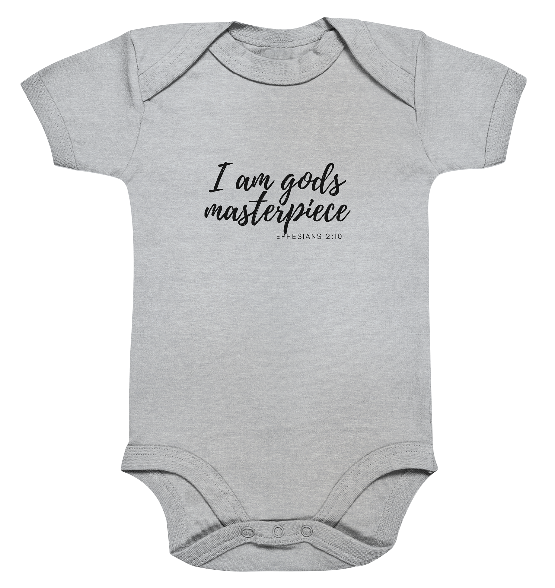 Gods Masterpiece - Organic Baby Bodysuit - wertvoll und geliebt 