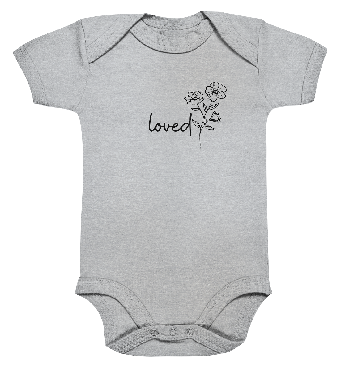 loved - Organic Baby Bodysuit - wertvoll und geliebt 