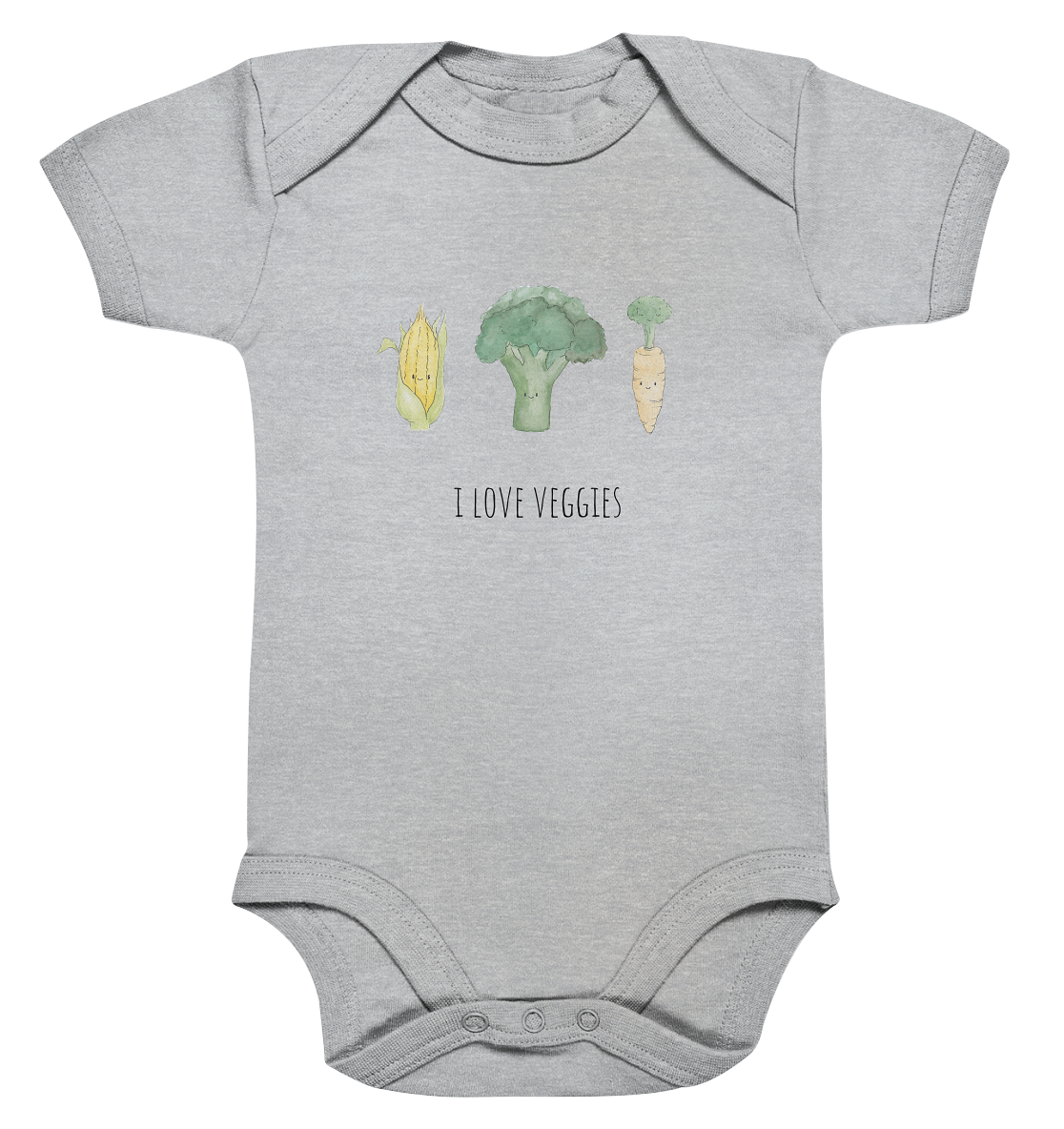 I love veggies - Organic Baby Bodysuit - wertvoll und geliebt 