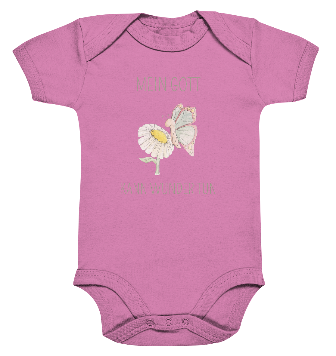 Mein Gott kann Wunder tun - Organic Baby Bodysuit - wertvoll und geliebt 