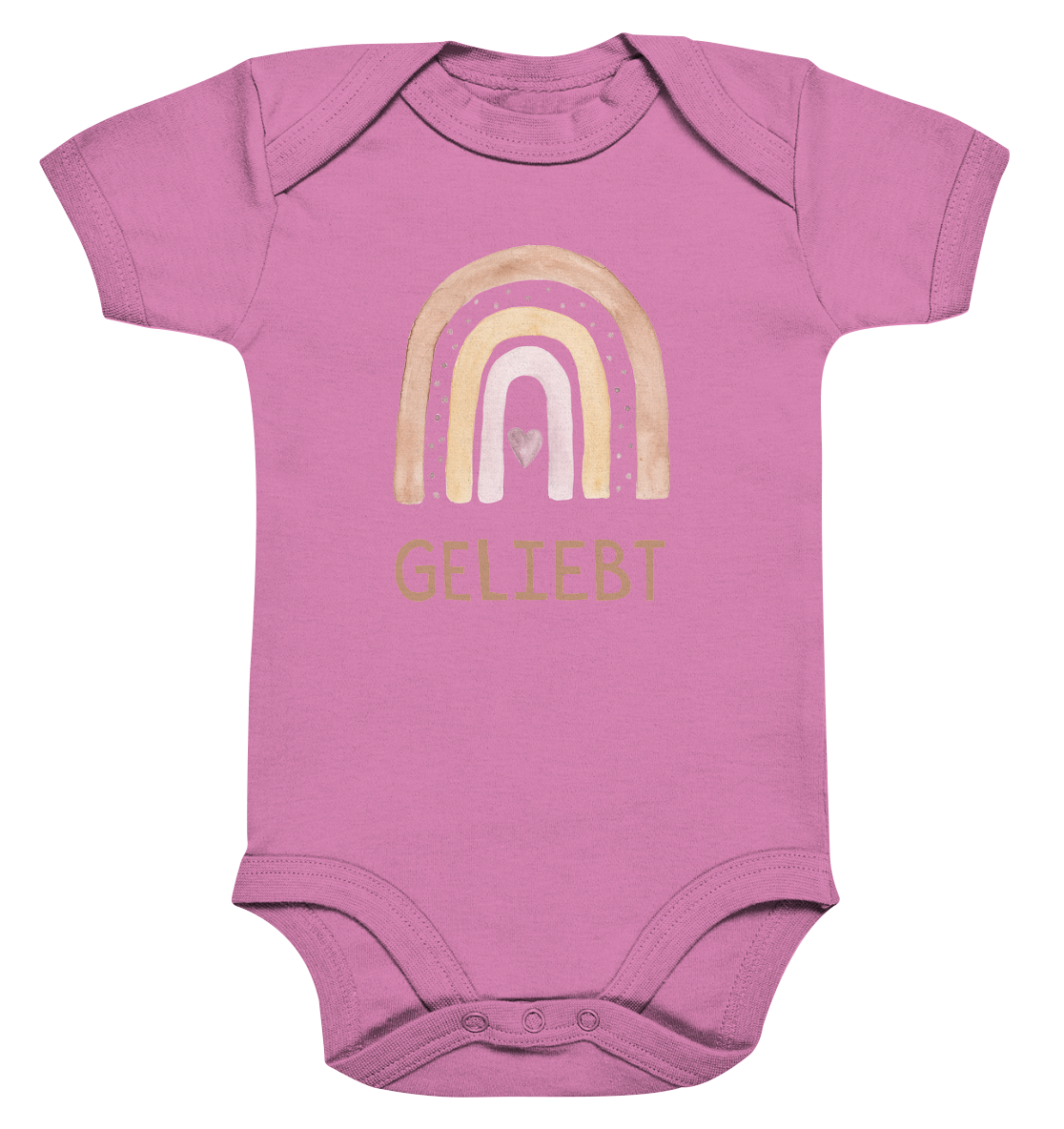 Geliebt Mädchen - Organic Baby Bodysuit - wertvoll und geliebt 
