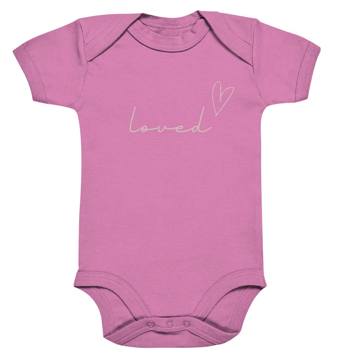 loved - Organic Baby Bodysuit - wertvoll und geliebt 