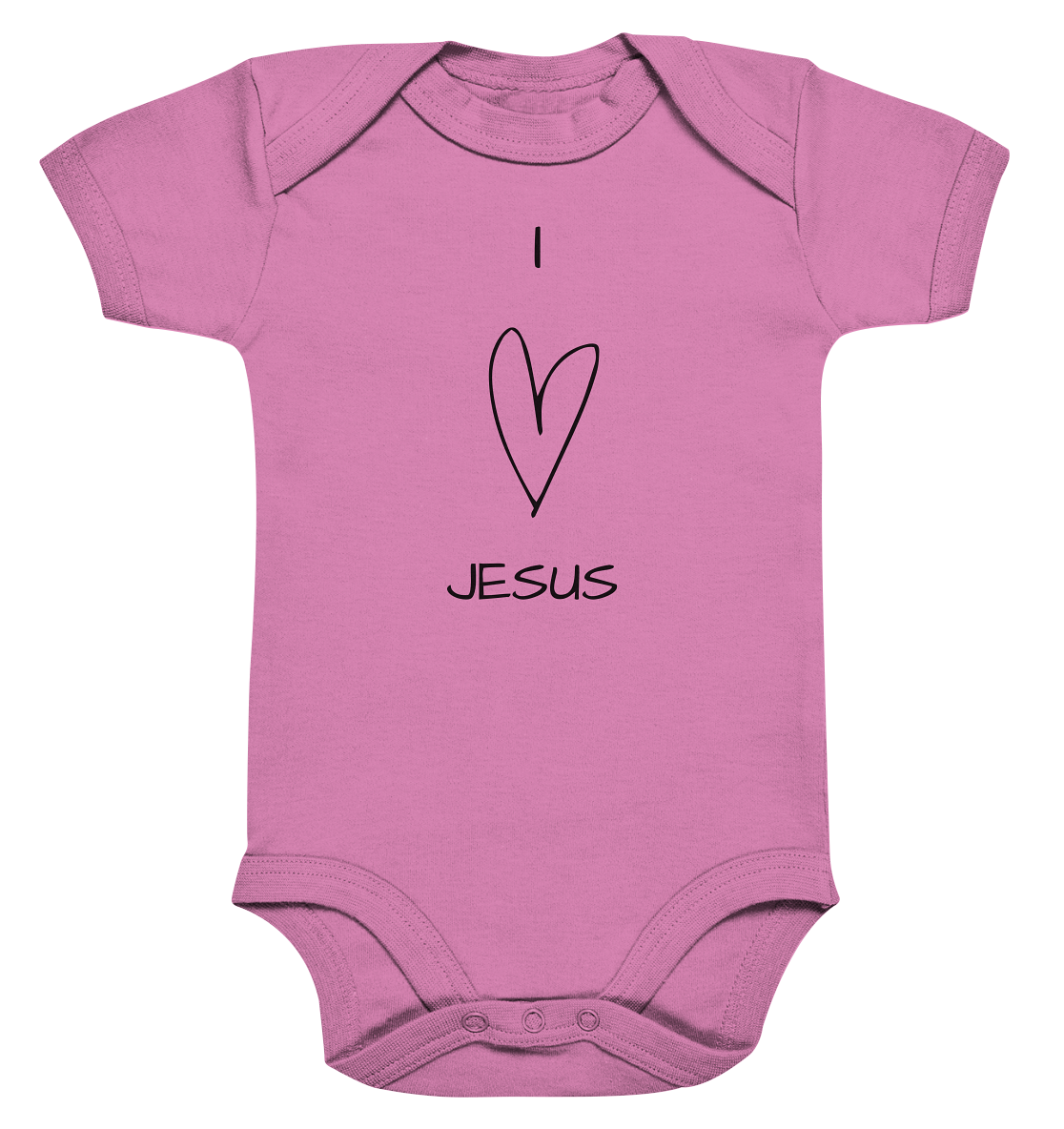 I love Jesus - Organic Baby Bodysuit - wertvoll und geliebt 