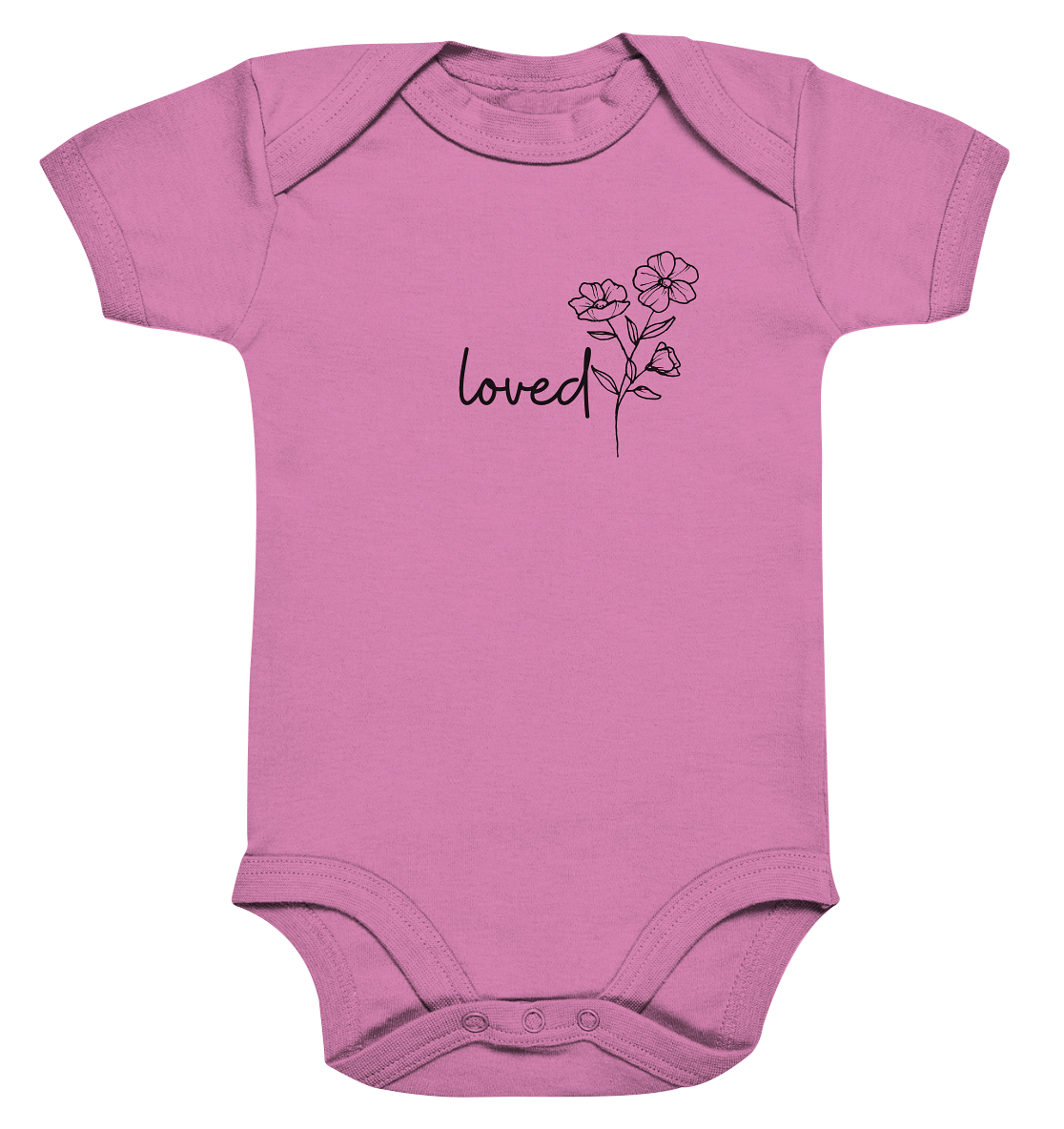 loved - Organic Baby Bodysuit - wertvoll und geliebt 