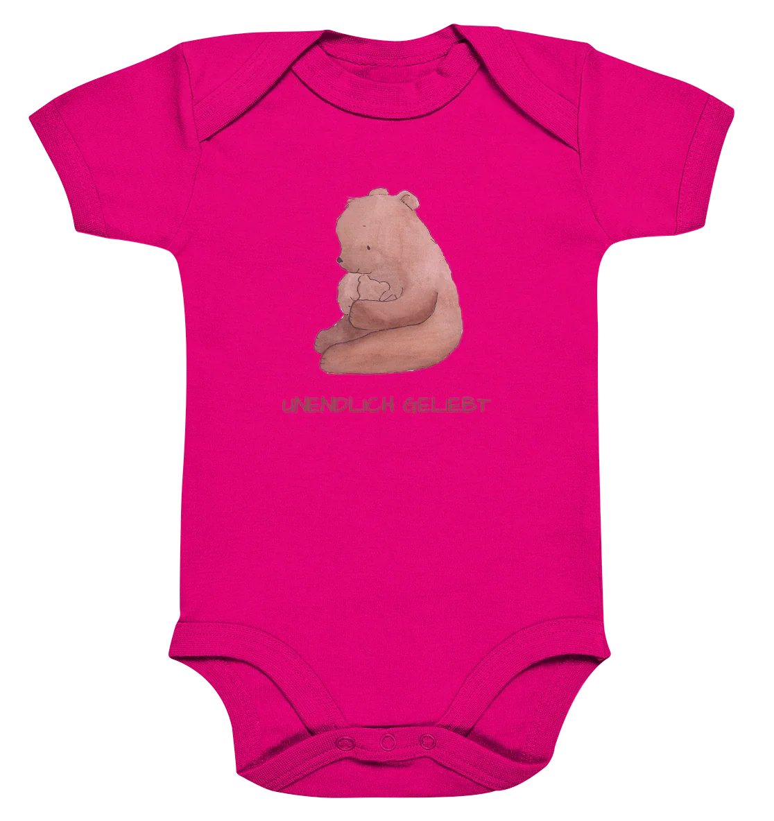 Unendlich geliebt - Organic Baby Bodysuit - wertvoll und geliebt 