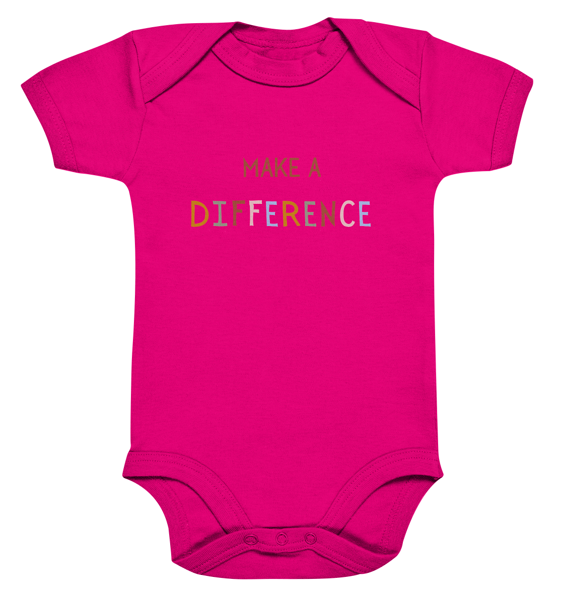 Make a difference - Organic Baby Bodysuit - wertvoll und geliebt 