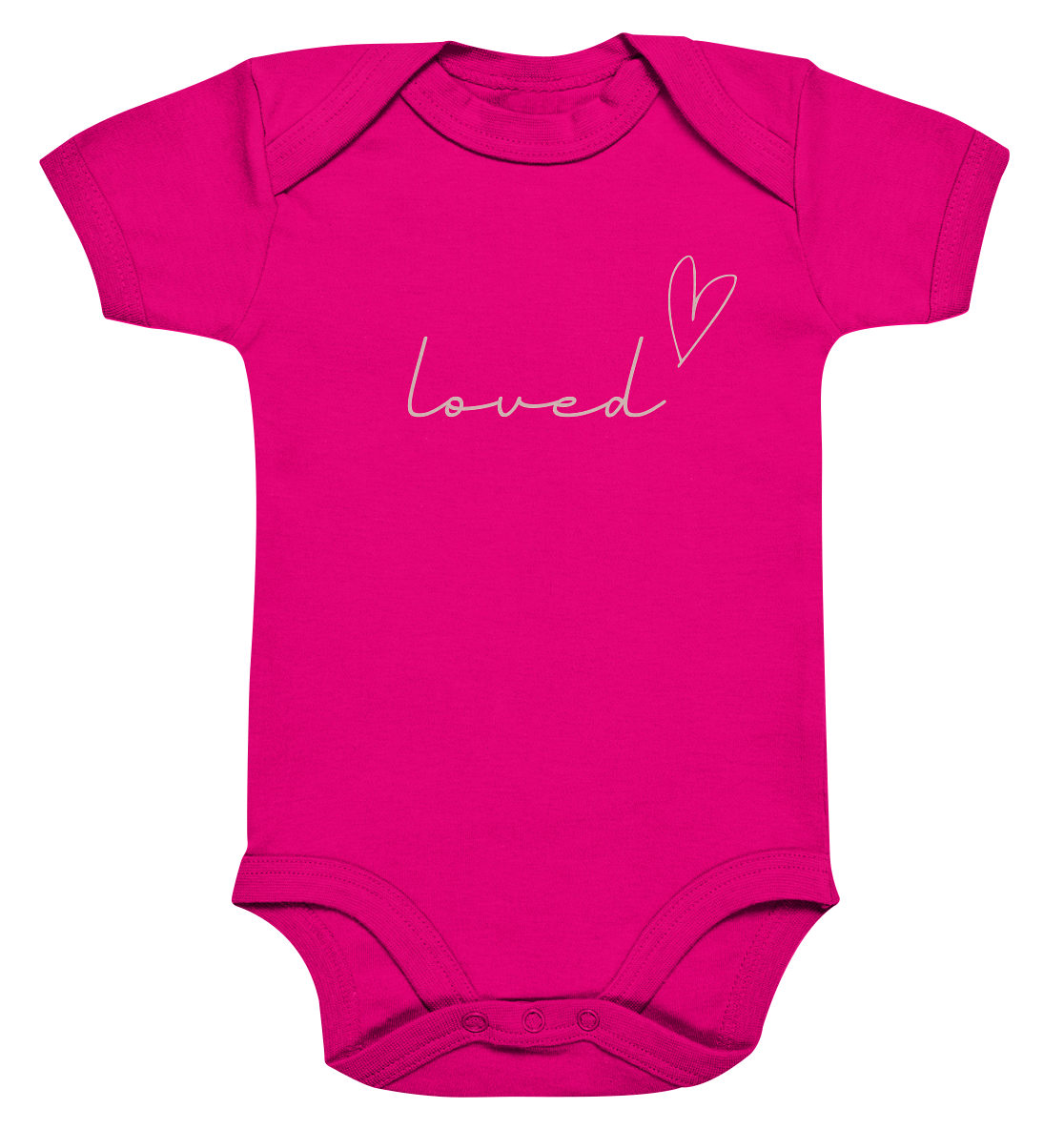 loved - Organic Baby Bodysuit - wertvoll und geliebt 