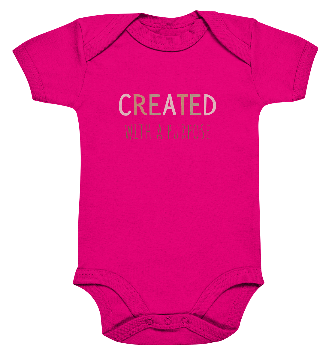 Created - Organic Baby Bodysuit - wertvoll und geliebt 