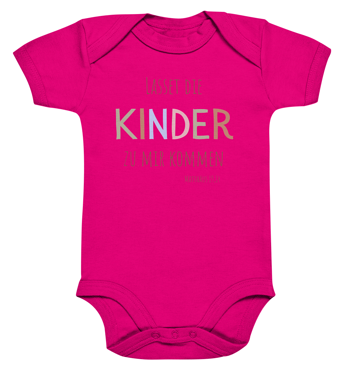 Lasset die Kinder zu mir kommen - Organic Baby Bodysuit - wertvoll und geliebt 