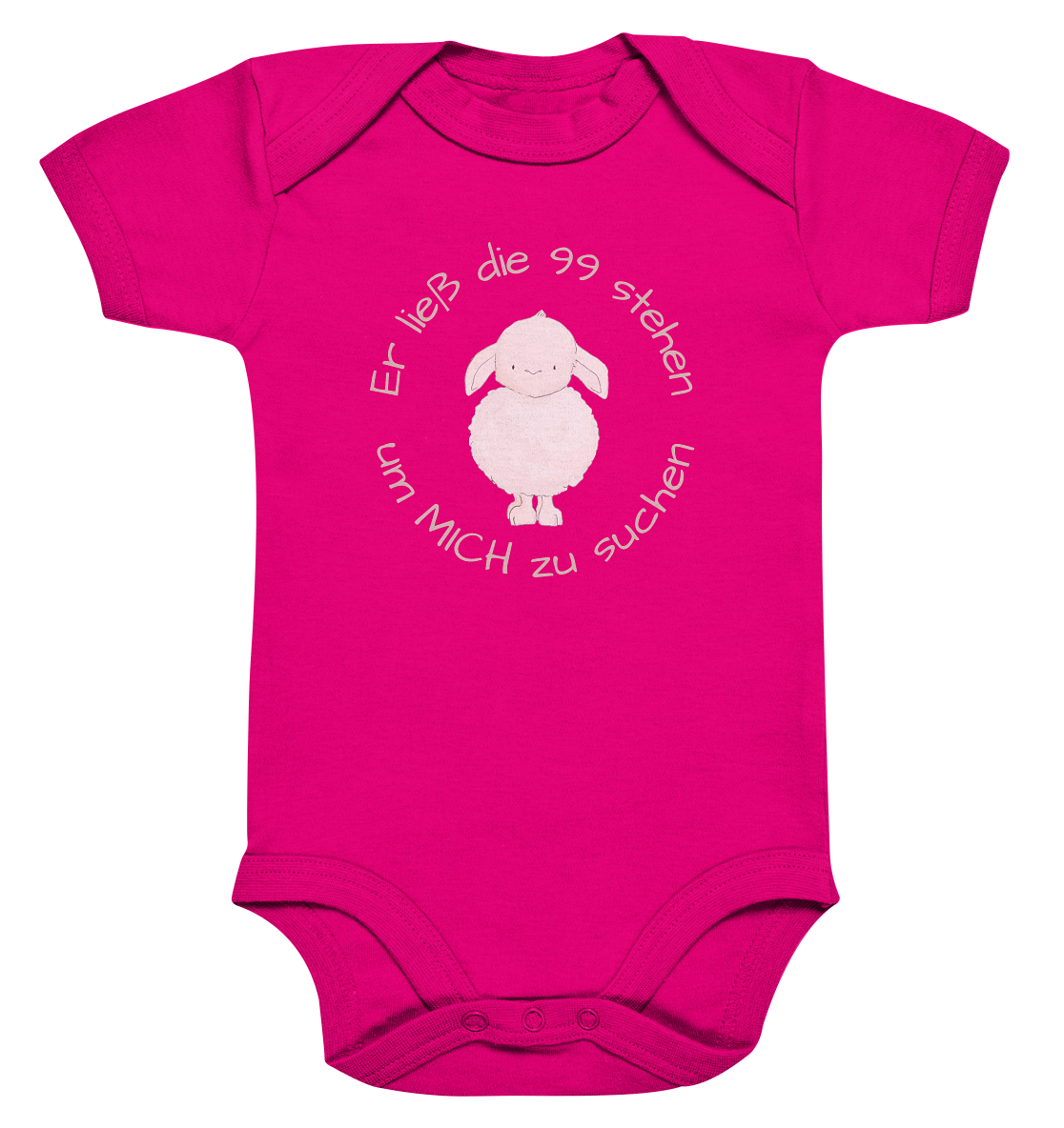 Er ließ die 99 stehen um Mich zu suchen - Organic Baby Bodysuit - wertvoll und geliebt 