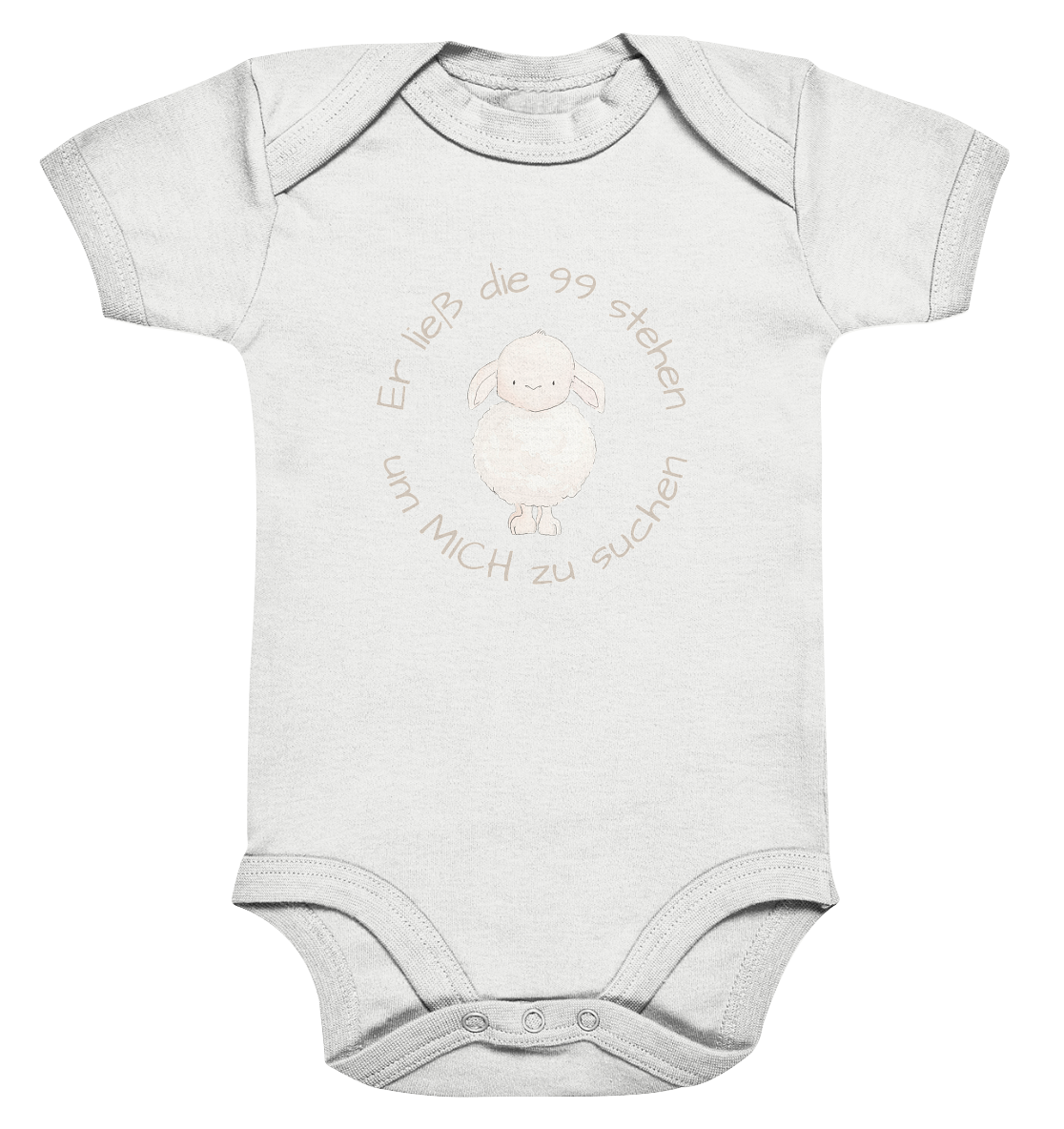 Er ließ die 99 stehen - Organic Baby Bodysuit - wertvoll und geliebt 