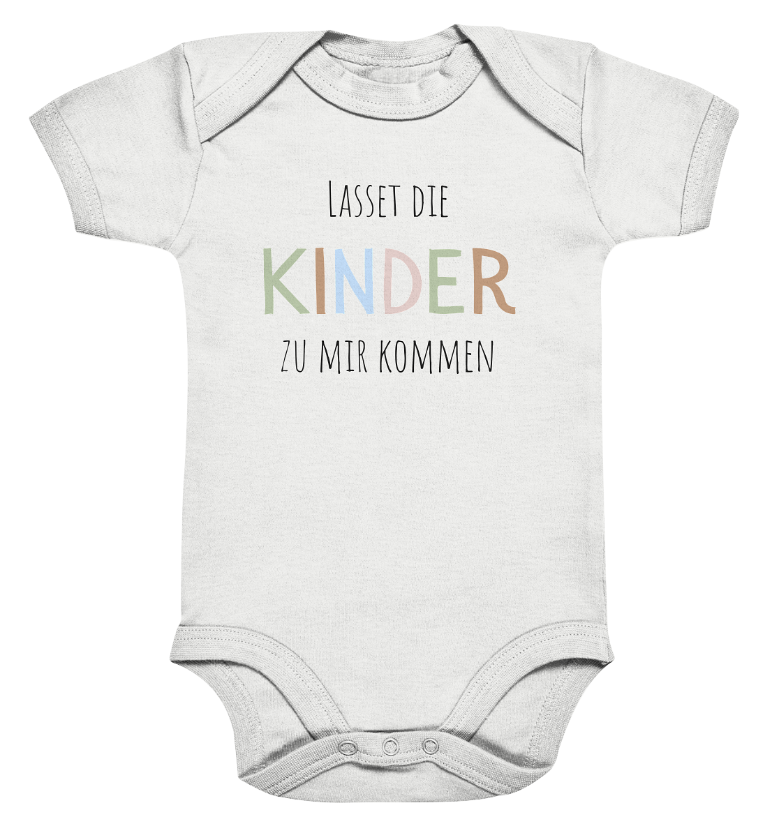 Lasset die Kinder zu mir kommen - Organic Baby Bodysuit - wertvoll und geliebt 