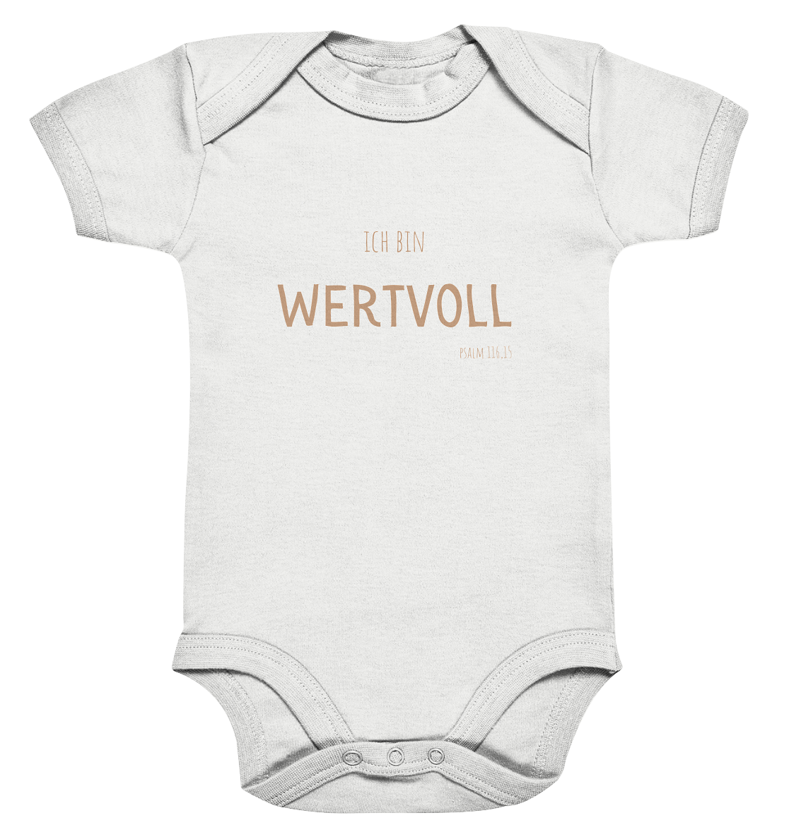 Wertvoll - Organic Baby Bodysuit - wertvoll und geliebt 