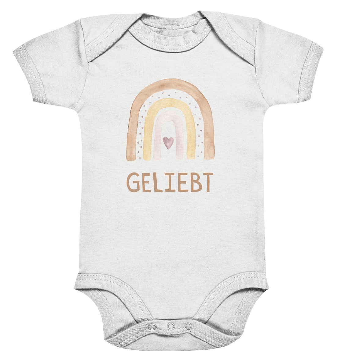 Geliebt Mädchen - Organic Baby Bodysuit - wertvoll und geliebt 