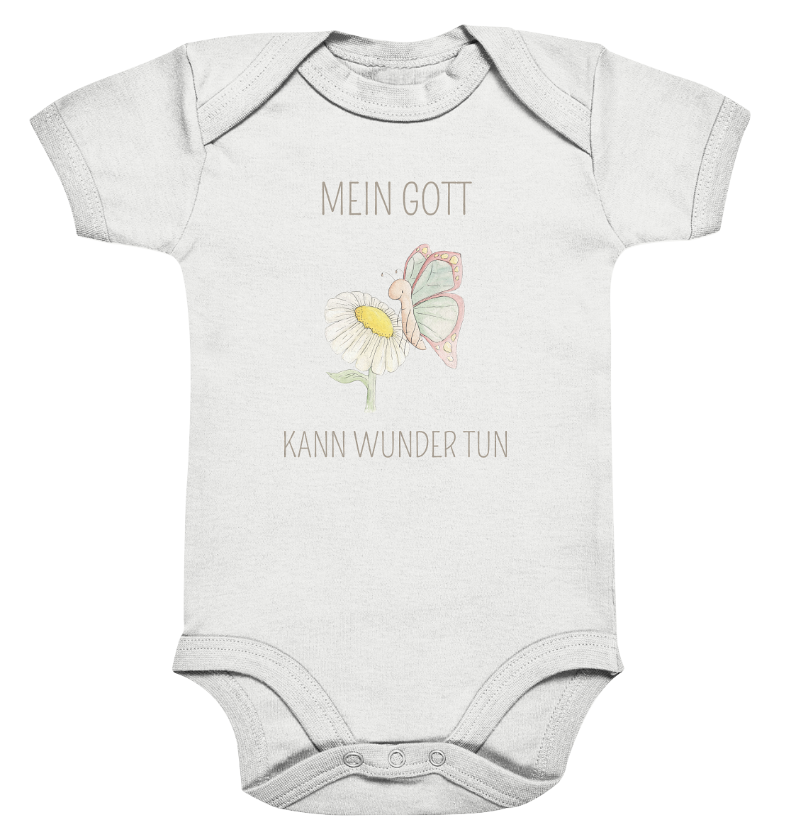 Mein Gott kann Wunder tun - Organic Baby Bodysuit - wertvoll und geliebt 
