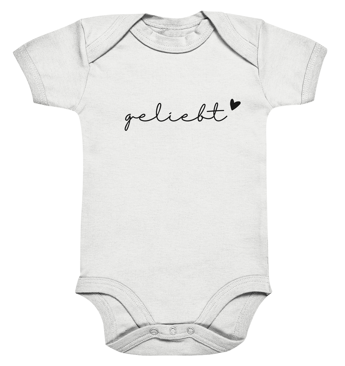 geliebt - Organic Baby Bodysuit - wertvoll und geliebt 