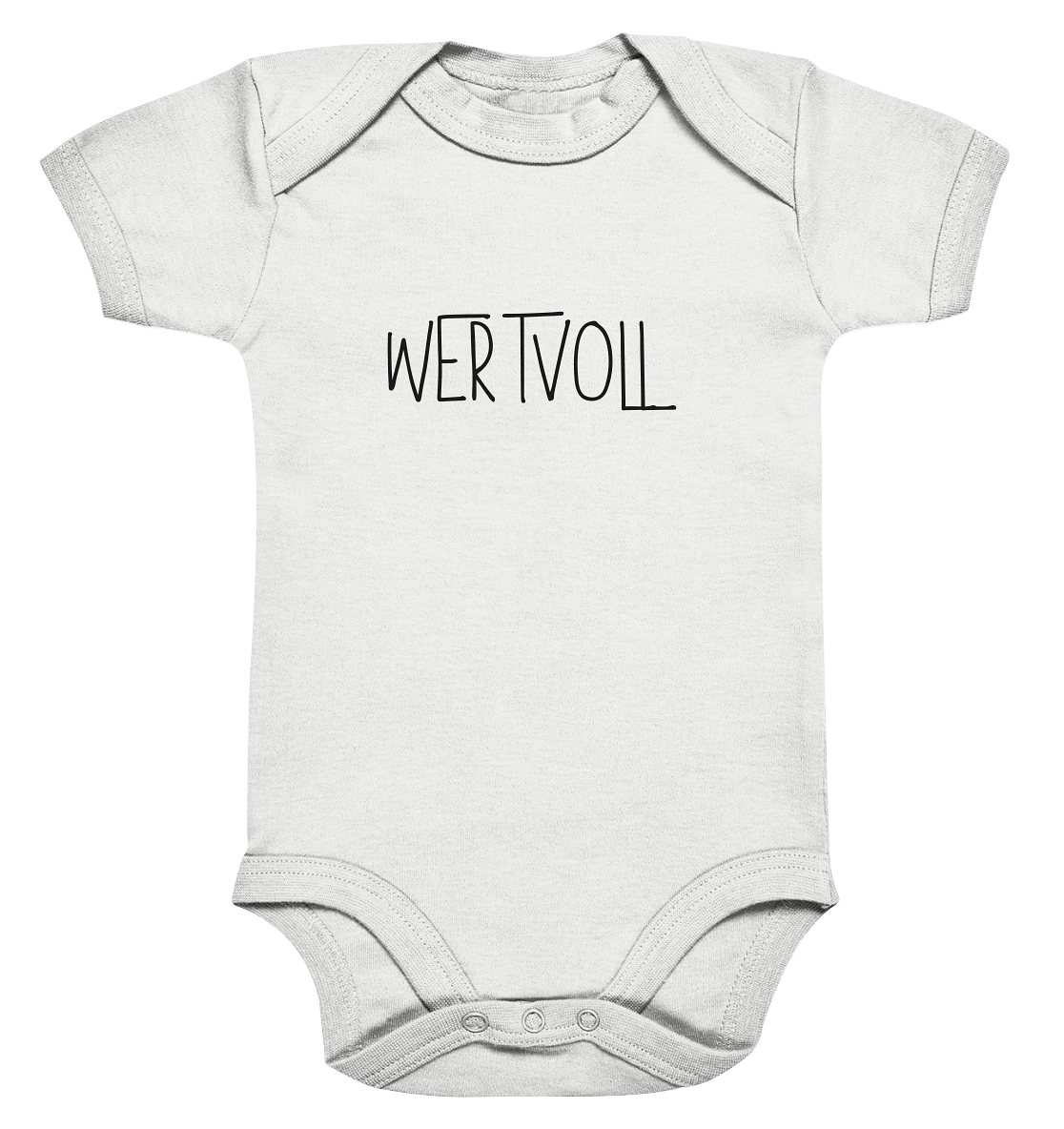 Wertvoll - Organic Baby Bodysuit - wertvoll und geliebt 
