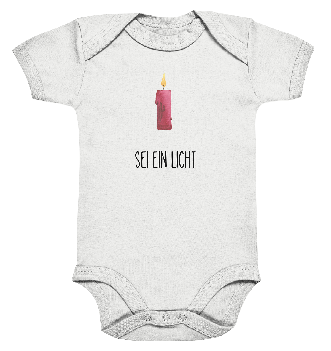 Sei ein Licht - Organic Baby Bodysuit - wertvoll und geliebt 