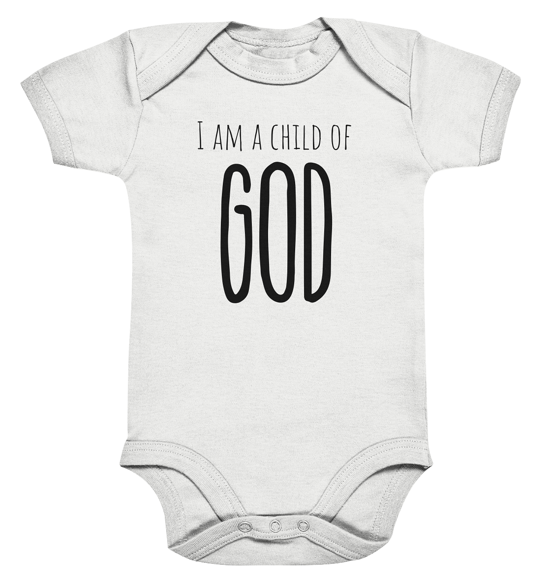 I am a child of God - Organic Baby Bodysuit - wertvoll und geliebt 
