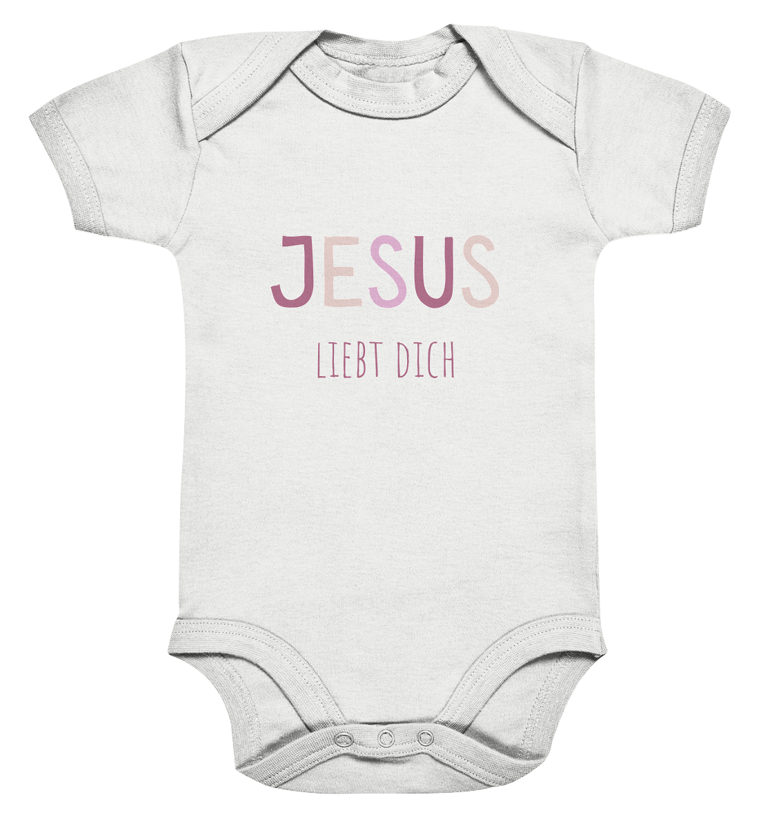 Jesus liebt dich Mädchen - Organic Baby Bodysuit - wertvoll und geliebt 