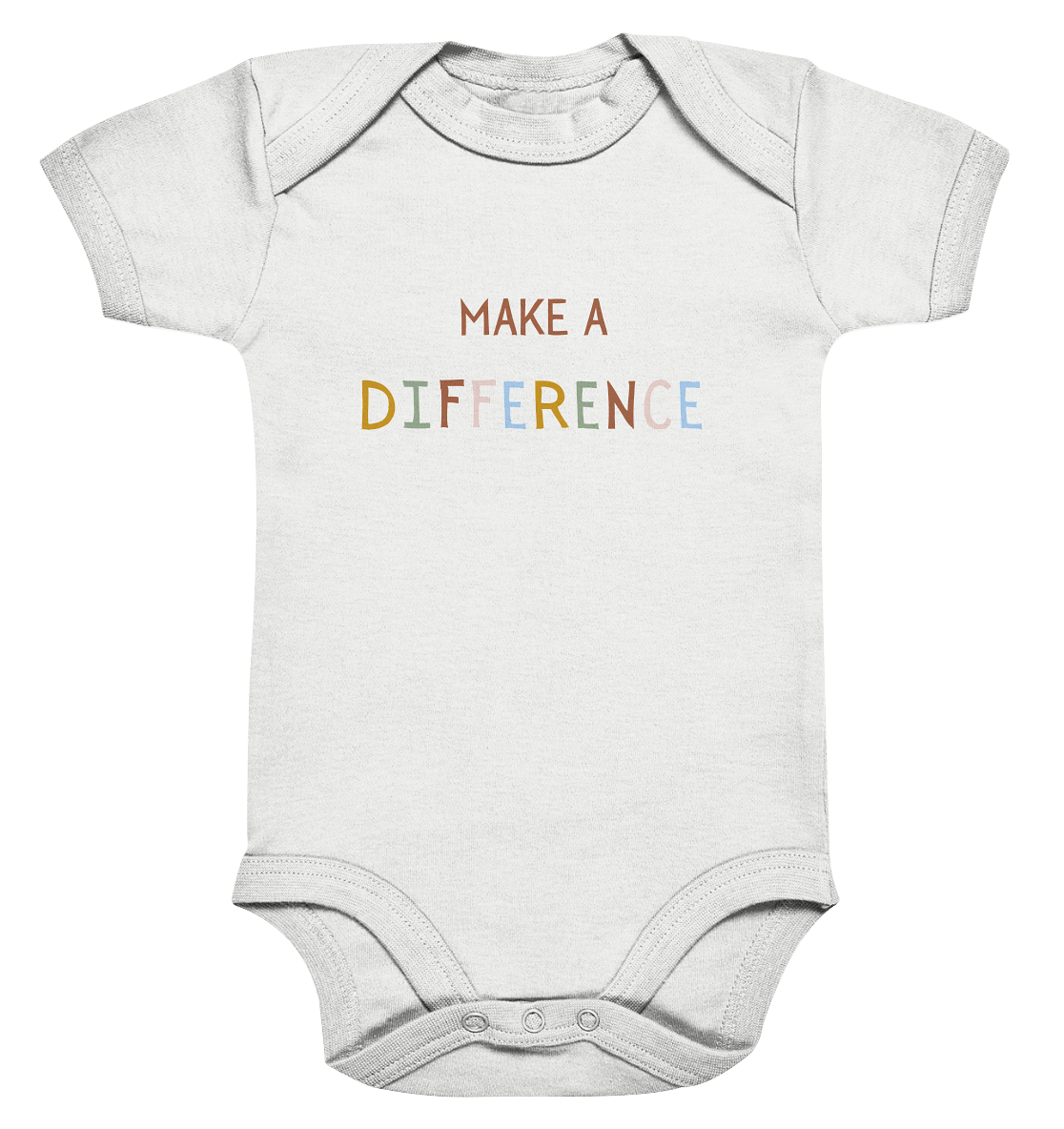 Make a difference - Organic Baby Bodysuit - wertvoll und geliebt 