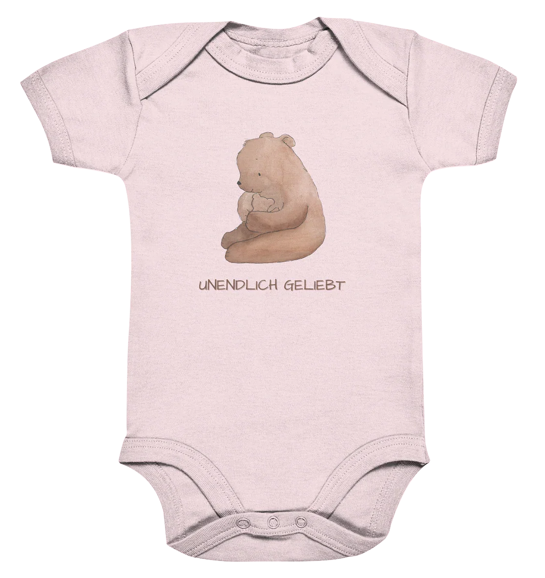 Unendlich geliebt - Organic Baby Bodysuit - wertvoll und geliebt 