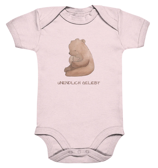 Unendlich geliebt - Organic Baby Bodysuit - wertvoll und geliebt 