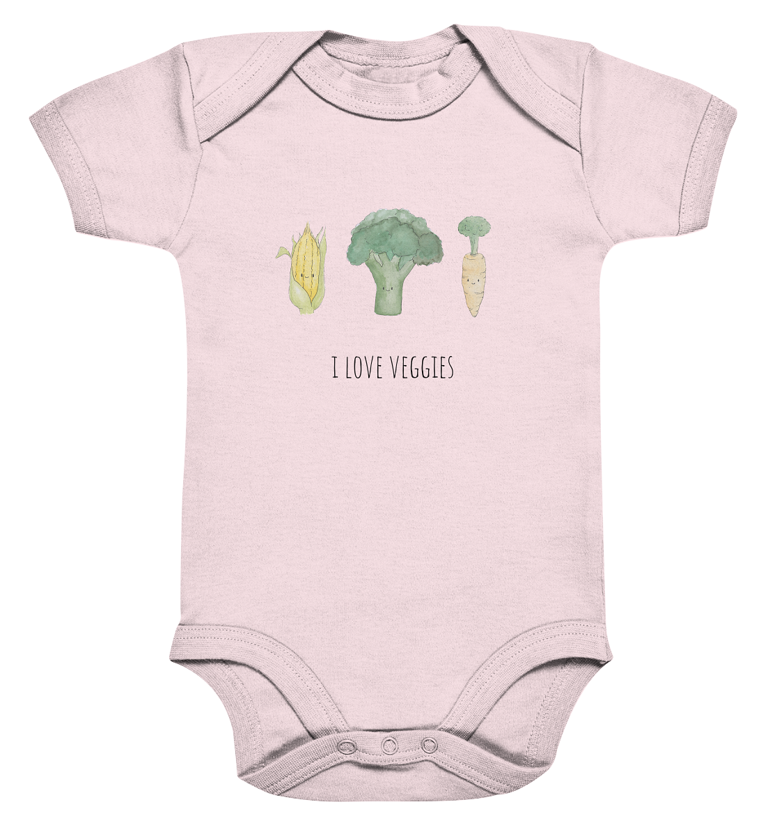 I love veggies - Organic Baby Bodysuit - wertvoll und geliebt 