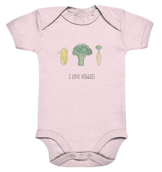 I love veggies - Organic Baby Bodysuit - wertvoll und geliebt 