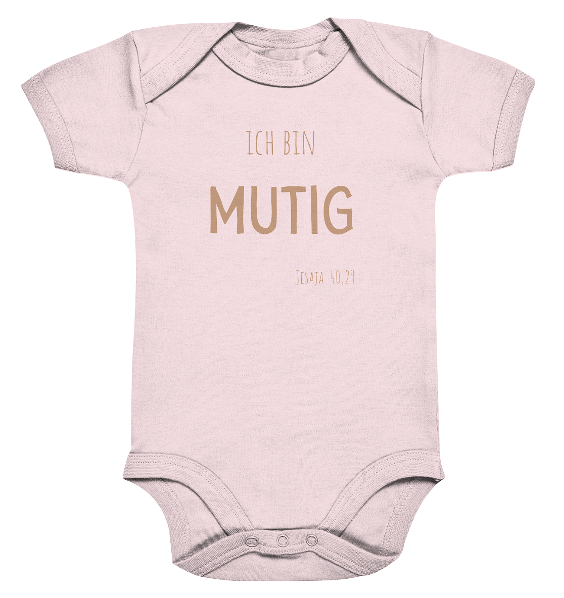 Mutig - Organic Baby Bodysuit - wertvoll und geliebt 