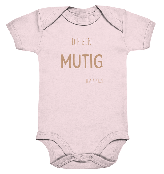 Mutig - Organic Baby Bodysuit - wertvoll und geliebt 