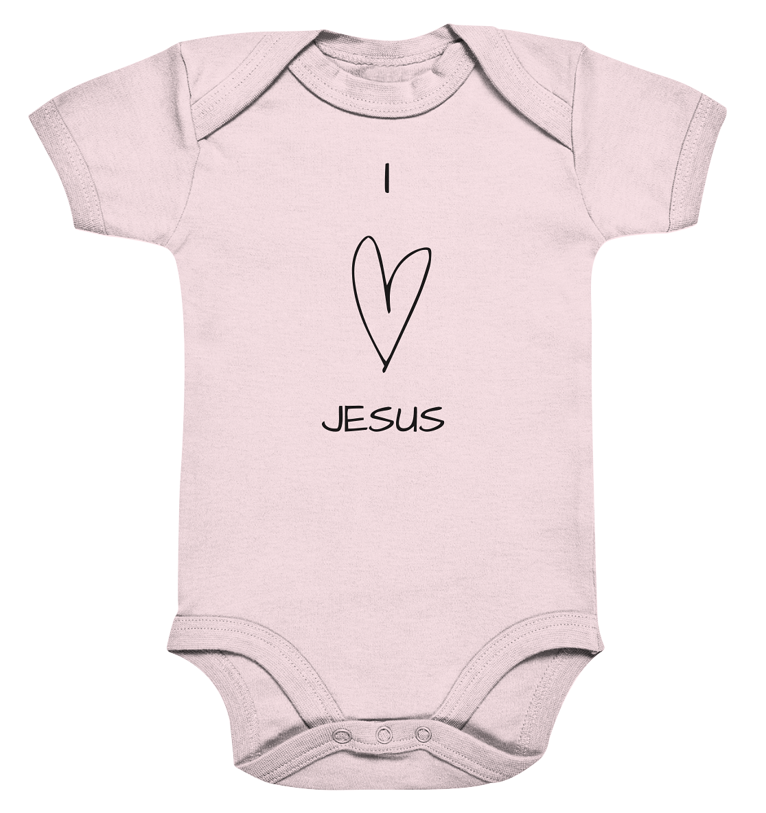 I love Jesus - Organic Baby Bodysuit - wertvoll und geliebt 