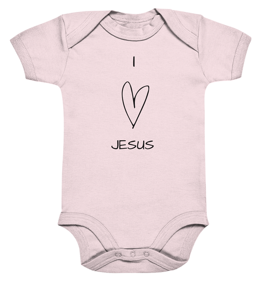 I love Jesus - Organic Baby Bodysuit - wertvoll und geliebt 