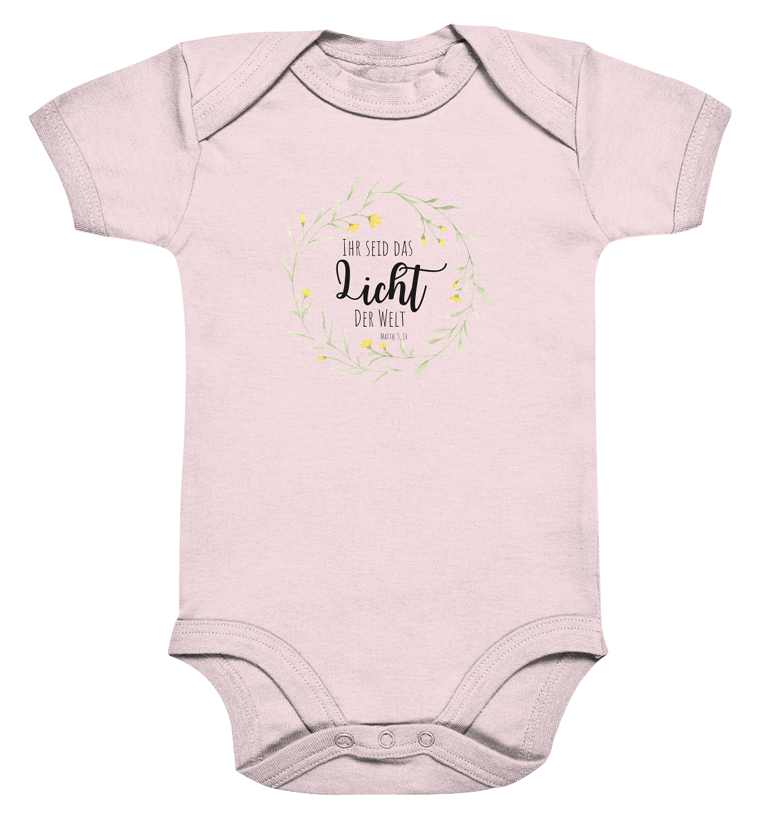 Licht der Welt - Organic Baby Bodysuit - wertvoll und geliebt 