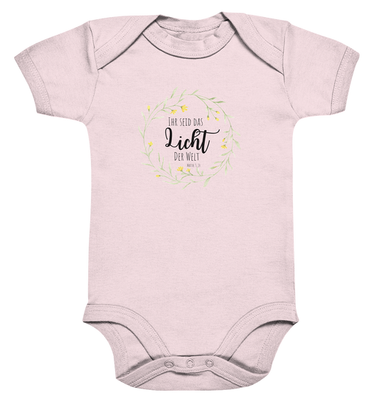 Licht der Welt - Organic Baby Bodysuit - wertvoll und geliebt 