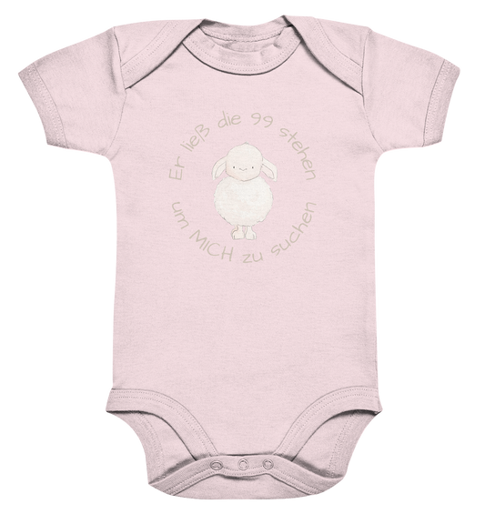 Er ließ die 99 stehen um Mich zu suchen - Organic Baby Bodysuit - wertvoll und geliebt 