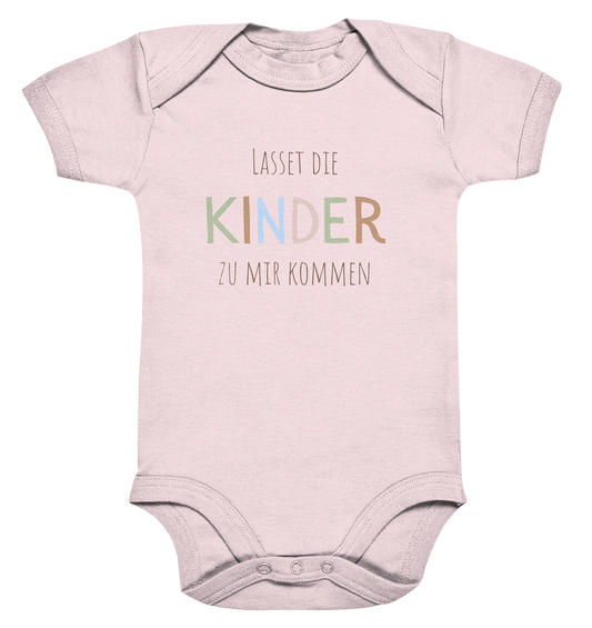 Lasset die Kinder zu mir kommen - Organic Baby Bodysuit - wertvoll und geliebt 