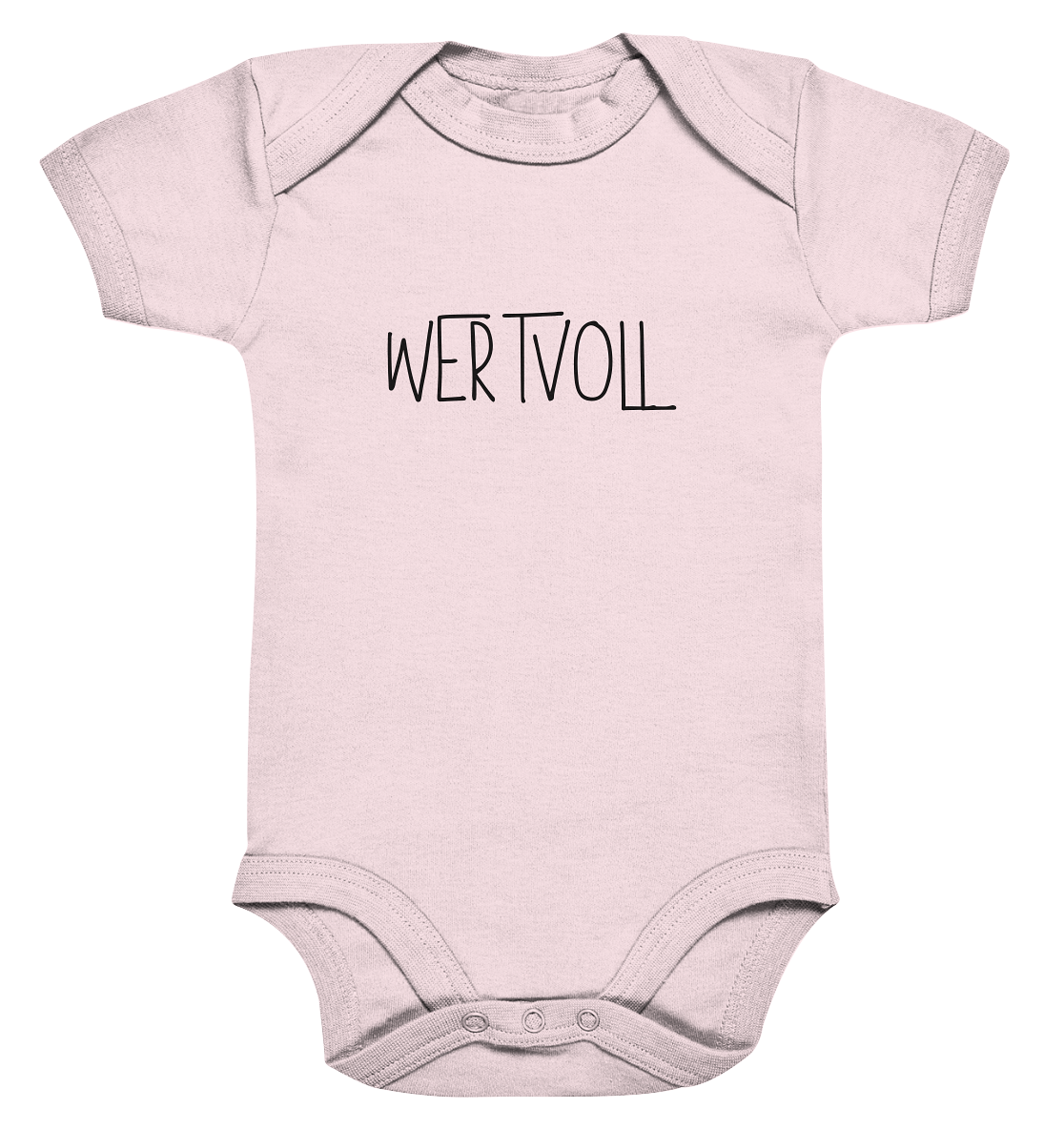 Wertvoll - Organic Baby Bodysuit - wertvoll und geliebt 