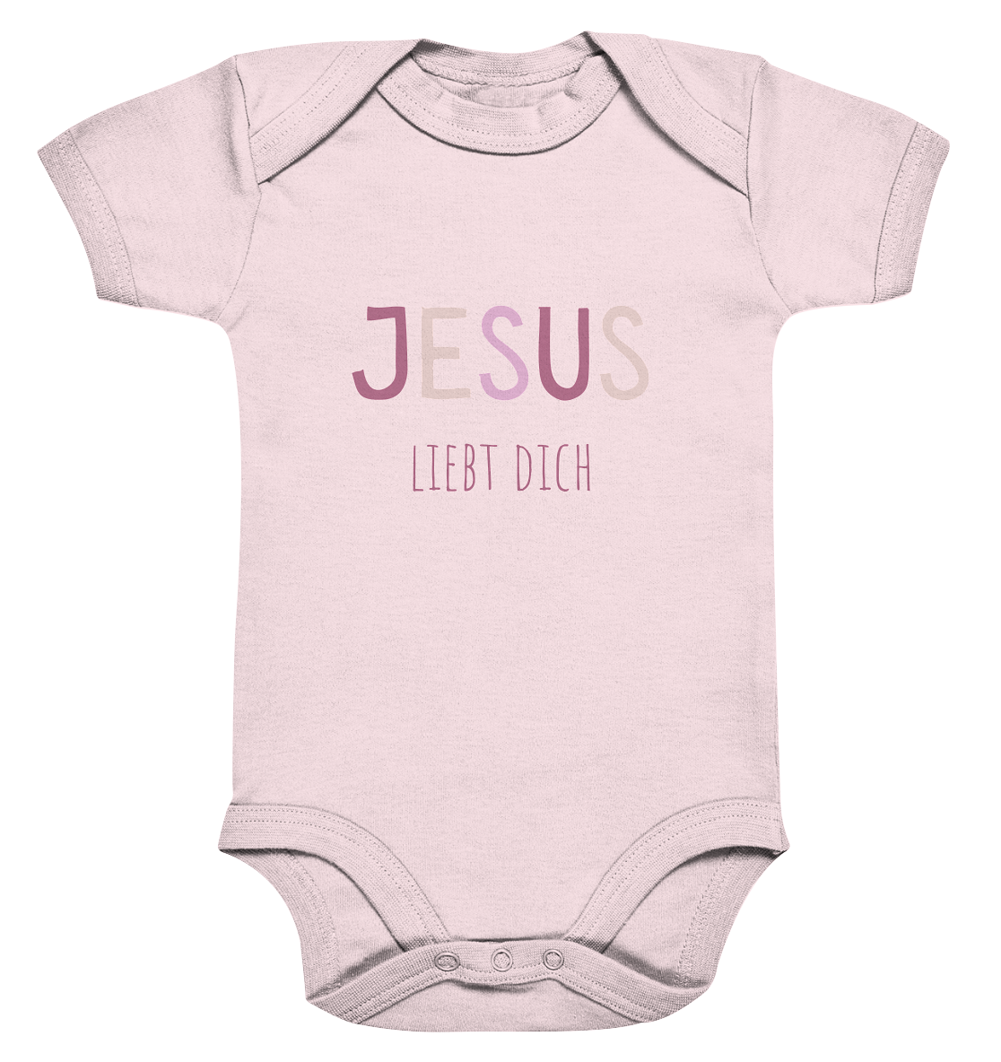 Jesus liebt dich Mädchen - Organic Baby Bodysuit - wertvoll und geliebt 