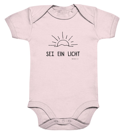Sei ein Licht - Organic Baby Bodysuit - wertvoll und geliebt 