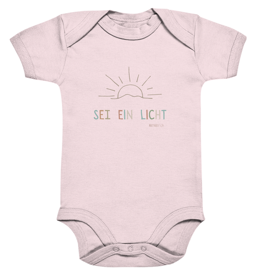 Sei ein Licht - Organic Baby Bodysuit - wertvoll und geliebt 