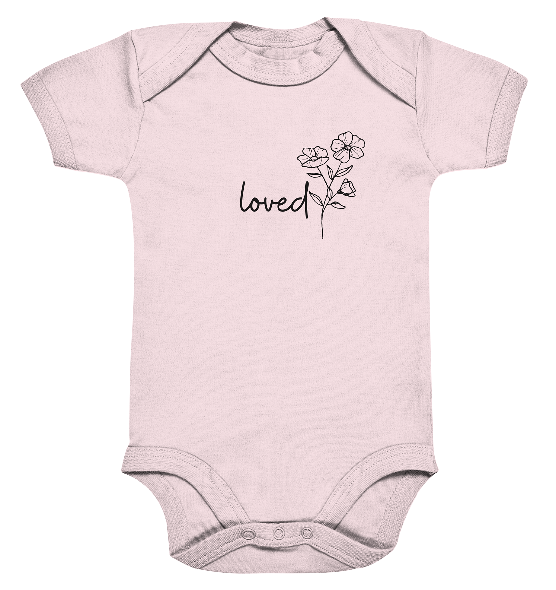 loved - Organic Baby Bodysuit - wertvoll und geliebt 