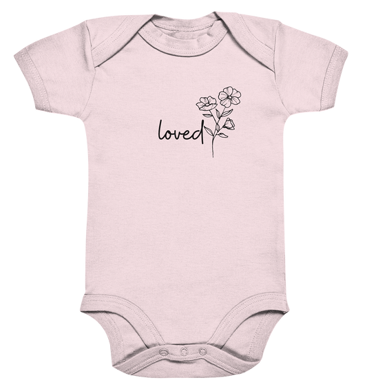 loved - Organic Baby Bodysuit - wertvoll und geliebt 