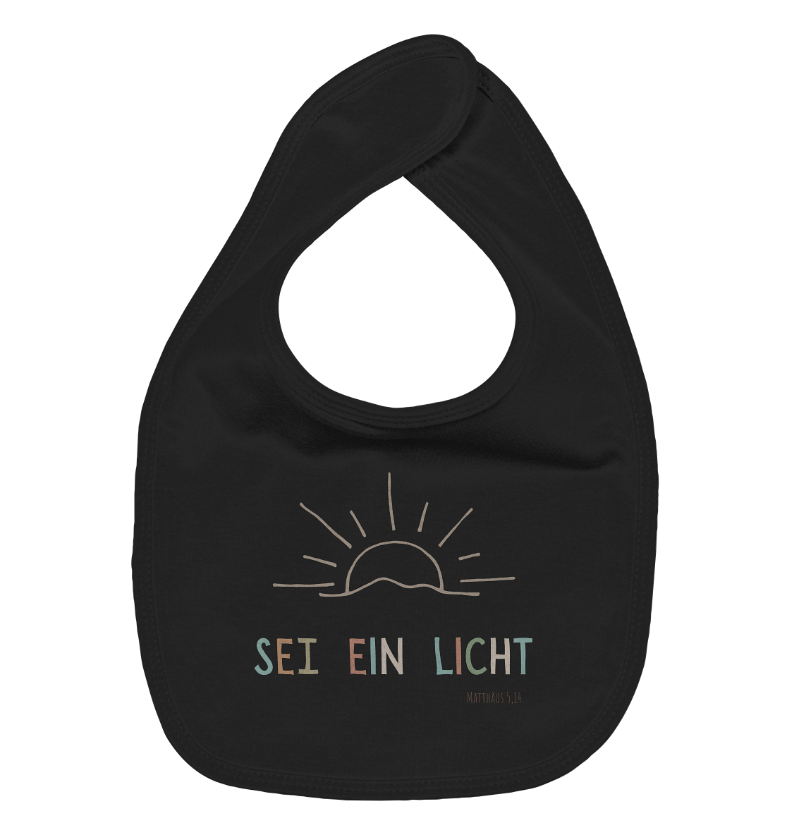 Sei ein Licht - Organic Baby-Lätzchen - wertvoll und geliebt 