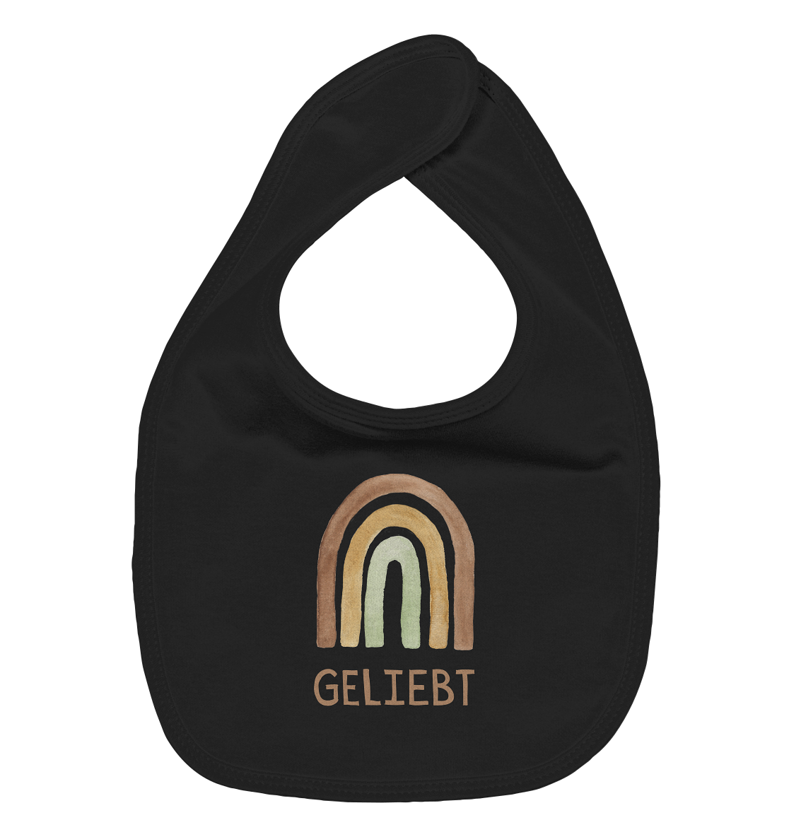 Geliebt Regenbogen grün - Organic Baby-Lätzchen - wertvoll und geliebt 
