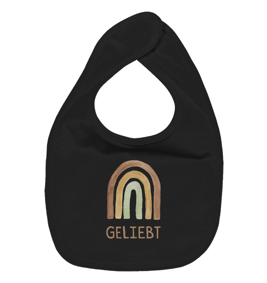 Geliebt Regenbogen grün - Organic Baby-Lätzchen - wertvoll und geliebt 